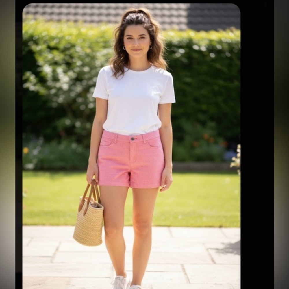 J. Crew Factory Pink Women's Bermudas